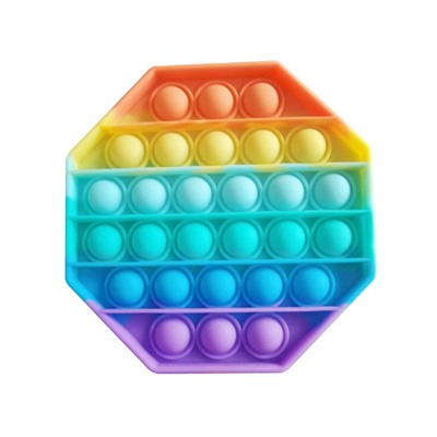 Игрушка-антистресс Pop it радужная, силиконовая, в ассортименте