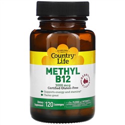 Country Life, Methyl B12, Berry, 3,000 mcg, 120 Lozenges