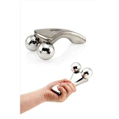 Nail Art Ручной роликовый массажер для лица и тела / 3D XC-200, серебристый KRISTALLER, 1108355