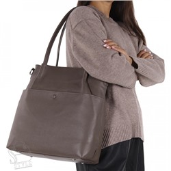 Сумка женская кожаная 8509VG gray Vitelli Grassi