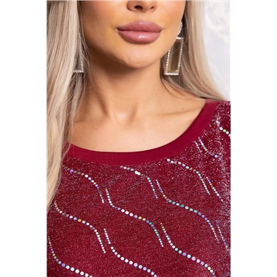 Костюм с юбкой Совершенство форм (бордовое) К14835-10М