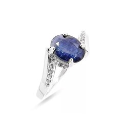 Кольцо из серебра сапфир корунд, SL-RIC61