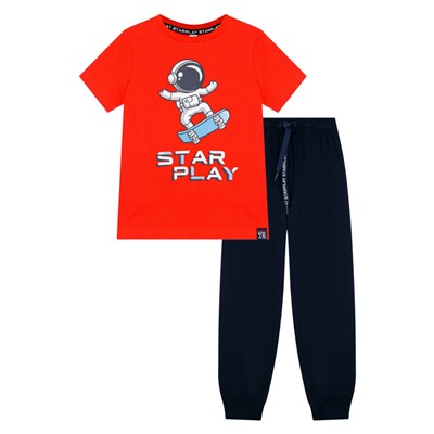 Комплект трикотажный для мальчиков: фуфайка (футболка), брюки