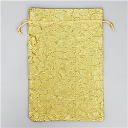 Мешочек подарочный парча «С Новым годом», 20×30 см ± 1.5 см