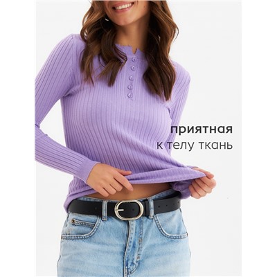 Джемпер женский на пуговицах MINAKU, сиреневый, размер 42-44