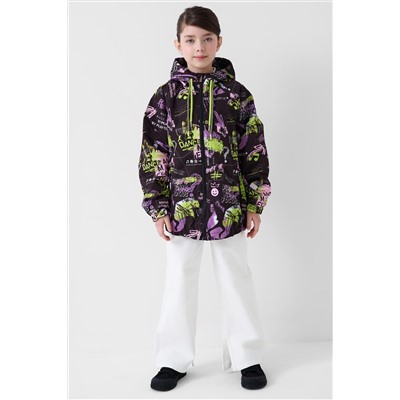 Куртка текстильная с полиуретановым покрытием для девочек (ветровка) PLAYTODAY, 1240307