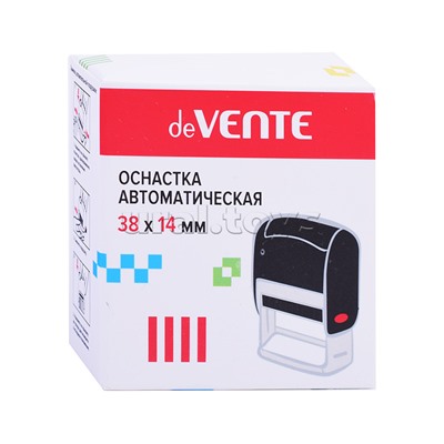 Оснастка автоматическая 9011, для прямоугольных печатей 38x14 мм, в картонной коробке