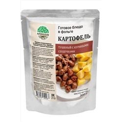 Картофель с тушеными куриными сердечками 300г ЭКОПРОДУКТЫ, 1190802