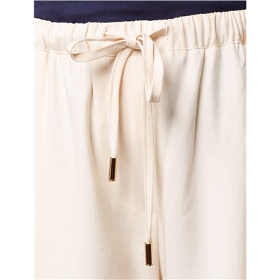 Свободные брюки из плотного лиоцелла на резинке