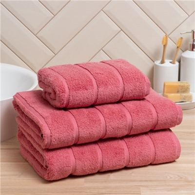 Полотенце махровое Love Life «Ария» 50×90 см, пыльная роза, 100% хл, микро-коттон, 450 г/м²