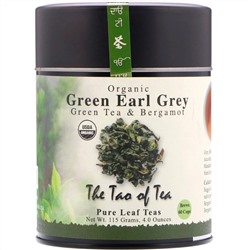 The Tao of Tea, Органический зеленый чай с бергамотом, зеленый «Эрл Грей», 4,0 унции (115 гр)