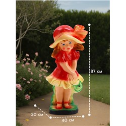 Садовая фигура из гипса «Модница», 40×30×87 см