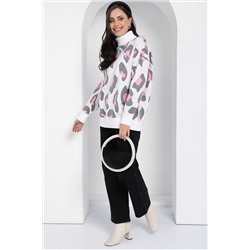 Джемпер Лоренсия (бело-розовый) Б12701-18