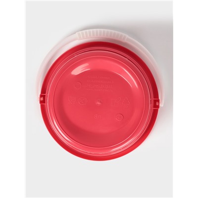 Ведро «Евро», 8 л, d=26 см, h=25.2 см, пластик, МИКС