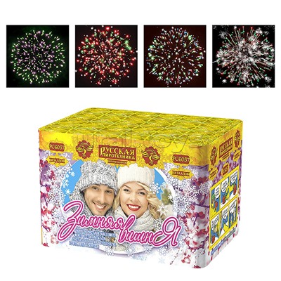 Батарея салютов "Зимняя вишня" (0,6" х 88 залп.) * в кор. 8 шт. Срок до 01.04.28