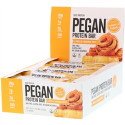 Julian Bakery, PEGAN Protein Bar, Vanilla Cinnamon Twist, 12 Bars, 2.29 oz (65 g) Each
