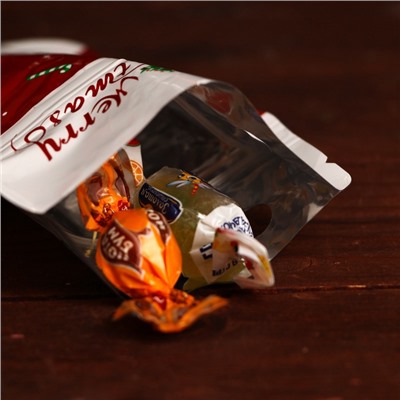 Пакет подарочный новогодний, с zip - lock застежкой, 10×15.5 см