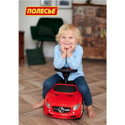Полесье Каталка-автомобиль "SuperCar" №1 со звуковым сигналом (красная)