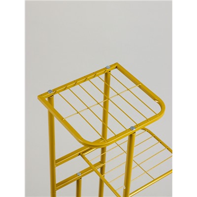 Подставка для цветов Greengo, 5 полок, 44×22×95 см, напольная, металл, цвет золотой