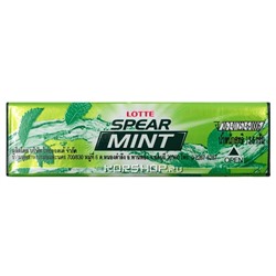Жевательная резинка Мята Spearmint Thai Lotte, Таиланд, 13,5 г