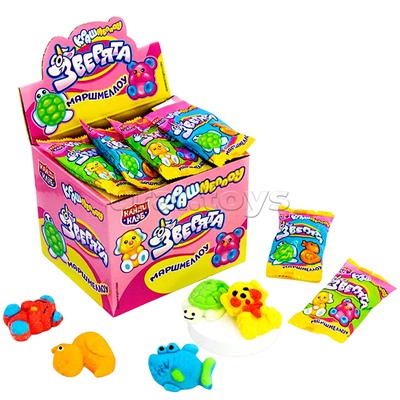 Маршмеллоу "Крашмеллоу Зверята" 10г*40шт