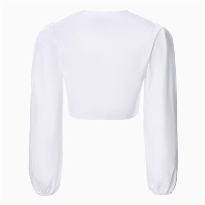 Блузка женская укороченная MIST Summer time, размер 46, белая