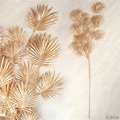Ветка декоративная 84 см золото / GTN-8 /уп 10/500/
