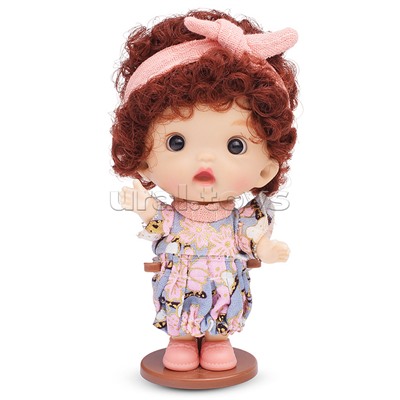 Виниловая кукла Baby Cute с бантиком, 10 см
