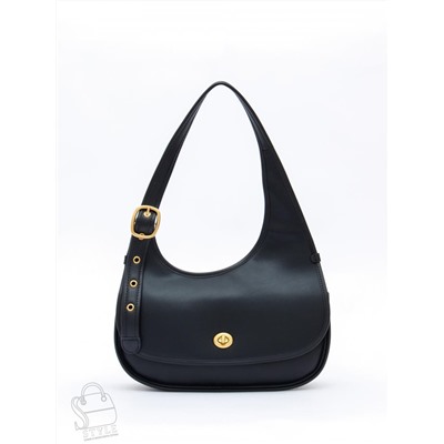 Сумка женская кожаная 1079M black  Polina&Eiterou  в Новосибирске