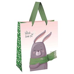 Пакет бумажный 18х23х10 см "С любовью" выб.лак, мат.лам. MS_51877 (354615) MESHU