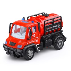 Машина "Пожарная" с резервуаром для воды, р/у, в коробке