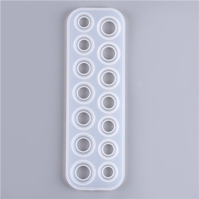 Молд силиконовый «Кольца», 14 форм колец