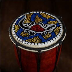 Сувенирный музыкальный инструмент «Барабан Джембе цветочный узор», 11×11×20 см, МИКС