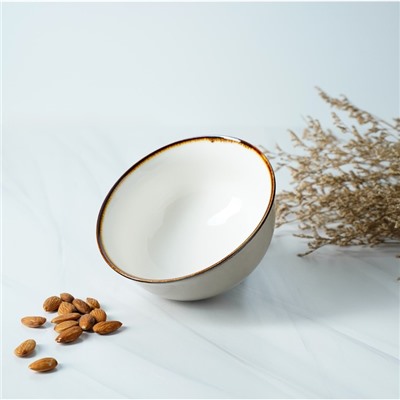 Салатник Magistro «Церера», 650 мл, 15×7.5 см, фарфор, коричневый