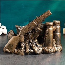 Подставка для бутылки «Охота» 33×23×26 см, под бронзу