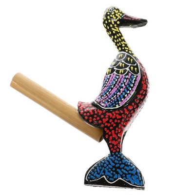 Сувенирный музыкальный инструмент «Свисток Утка», 2×10×17 см, дерево