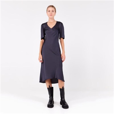 Платье миди женское MINAKU: Silk Pleasure, графит, размер 46