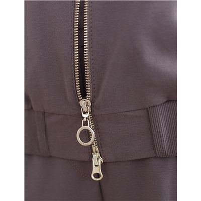 Бомбер среднего объема на молнии с карманами из эластичного футера двухнитки