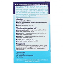 Genexa, Children's Saline Care, Organic Nasal Spray & Dropper, Ages 2+, 1 fl oz (30 ml)