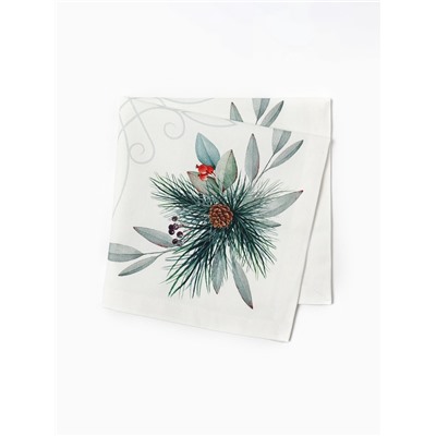 Набор салфеток сервировочных «Этель» New Years treat, 4 шт., белые, 40×40 см