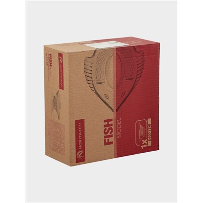 Салатник стеклянный Fish, 21×16 см