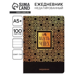 Ежедневник «Власть и успех» А5+, 100 листов, мягкая обложка, софт-тач