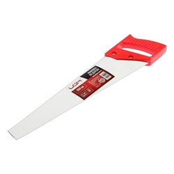 Ножовка по дереву ЛОМ, пластиковая рукоятка, 7-8 TPI, 350 мм