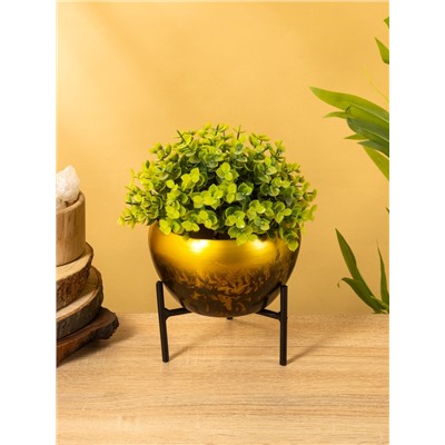 Кашпо на подставке «Горшочек для мёда», 15×15×15 см, железо