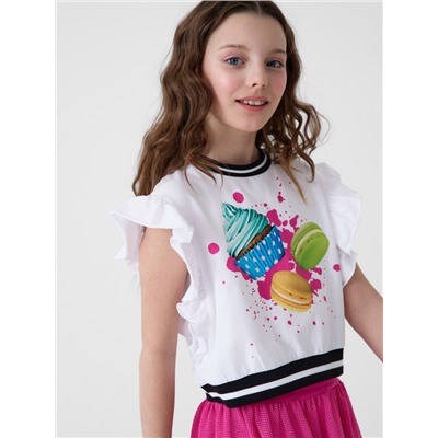 Джемпер трикотажный для девочек (футболка)