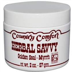 Country Comfort, Herbal Savvy, гидрастис и мирра, 57 г