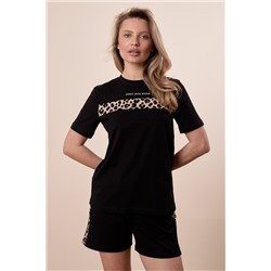 Костюм футболка и шорты  М326047Пчб