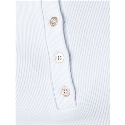 Футболка из трикотажа в широкий рубчик