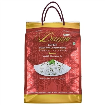 Banno Super Traditional Basmati Rice / Рис Басмати Супер Традиционный 5 кг