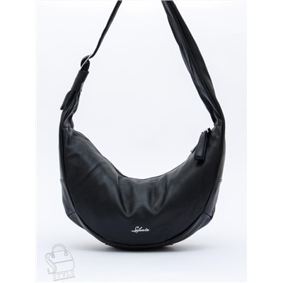 Сумка женская кожаная 9177SP black Velina Fabbaino-Safenta